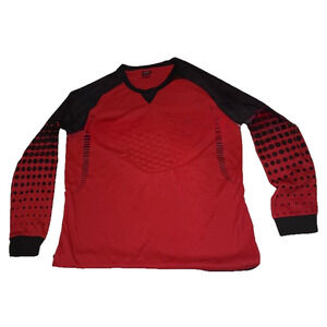 Sport Men’s Red Long Sleeve Athletic Shirt Size XL M002